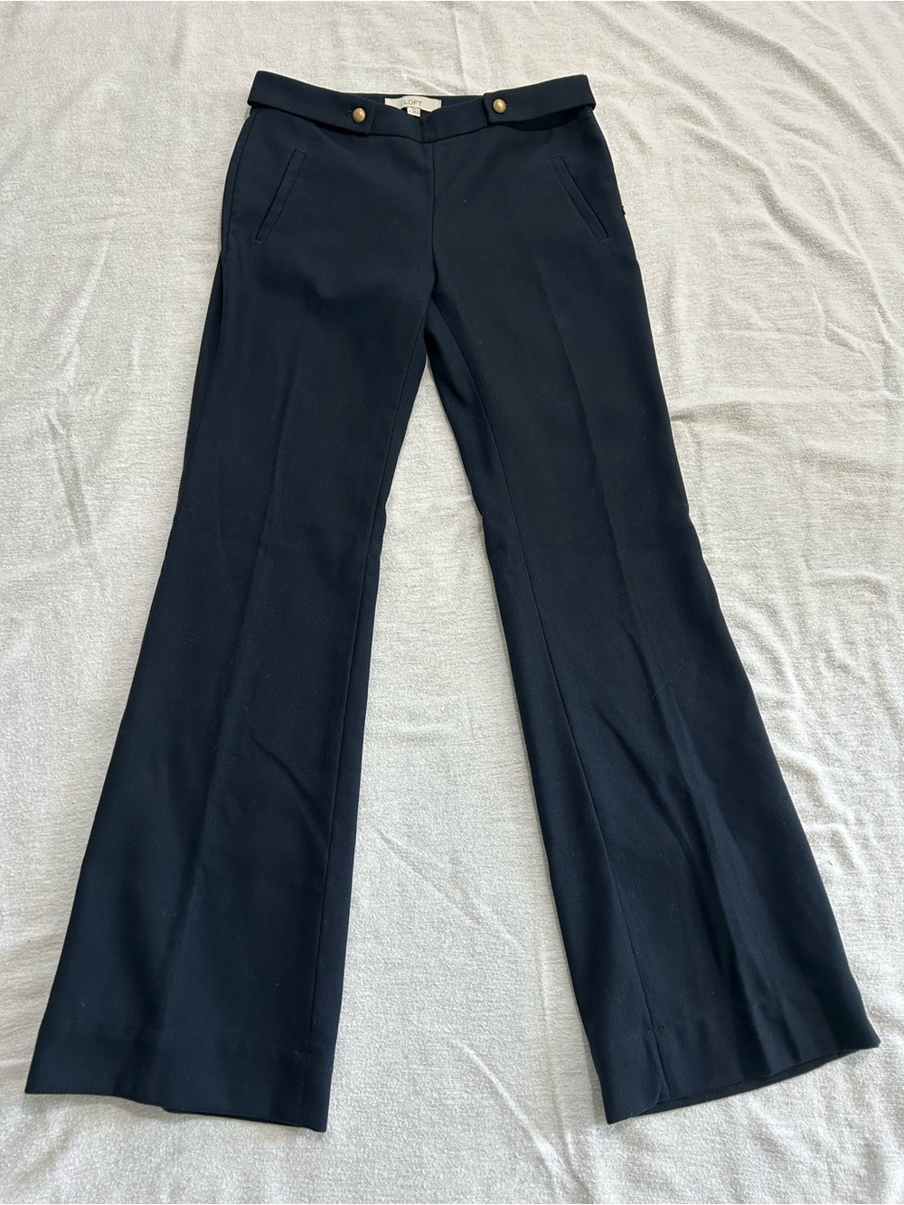 LOFT Black Boot Cut Dress Pants
